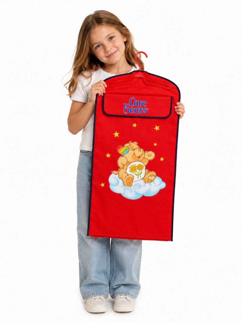 Vintage 1980s Care Bears Canvas Garment Bag Friend Bear